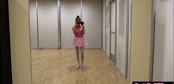  Wild ballerina teens recorded everything with a camera